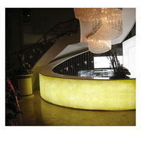 Dalles de marbre translucide imitation albâtre, pierres artificielles pour plafond intérieur, décoration murale et décoration de comptoir de bar