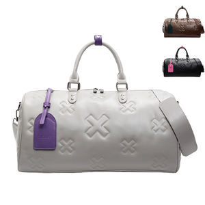 Sac de voyage de grande capacité pour les voyages d'affaires, le fitness, en PU gaufré, sac de week-end, sac de sport, sac de sport avec séparation sèche et humide - Product Image 1