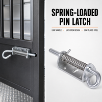 Loquet à ressort robuste en zinc pour porte de remorque, porte de garage, boîte à outils OEM ODM