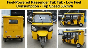 Tuk-Tuk à trois roues à carrosserie ouverte pour passagers, certifié 3C, 50 km/h - Product Image 1