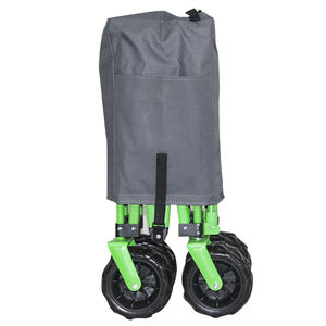 गर्म बिक्री आउटडोर उद्यान शिविर फोल्डेबल वैगन कार्ट तह बीच ट्रॉली चौड़ी गाड़ी - Product Image 2