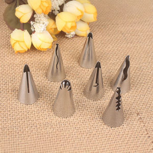 Rüschenkanten-Spritzdüse für Creme, 304 Edelstahl, geschweißt, poliert, Backwerkzeug für Kuchen, DIY-Tool, kleine Größe, Backzubehör - Product Image 2