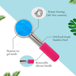 Esthéticienne Fournitures 304 Acier Inoxydable Visage Yeux Masseur Gel Bâton Beauté Cryo Apaisant Poches Produit <span class=keywords><strong>Jade</strong></span> Rouleaux - Product Image 3