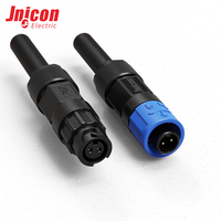 Connecteur mâle-femelle PVC M12 2 broches sans fil, étanche IP67, pièce de connexion pour capteur