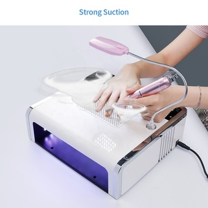 Juego de máquina de uñas 3 en 1 con lámpara LED de 108W Secador de uñas y aspiradora potente - Product Image 5