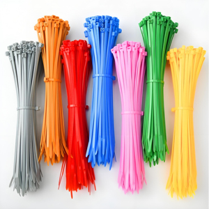 Attaches-câbles en nylon colorés de haute qualité, attaches autobloquantes, plusieurs couleurs, plusieurs tailles disponibles - Product Image 1