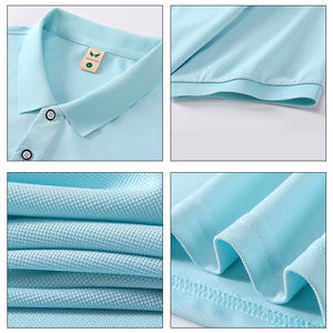 Polo brodé personnalisé avec logo pour le personnel de restaurant, uniforme à manches courtes, respirant, anti-humidité, col à revers, vêtements de travail - Product Image 3