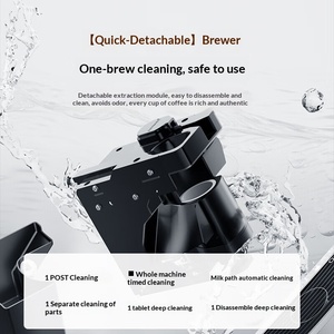 Crownwing - Cafetera Espresso Comercial Totalmente Automática de Estilo Italiano, con Bomba, Café Recién Molido, Pantalla a Color, Táctil Inteligente - Product Image 4