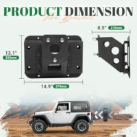 Support de roue de secours robuste Ambull Factory personnalisé pour Jeep Wrangler JK JKU 2007-2018, jusqu'à 40 pouces