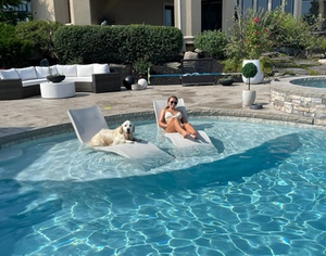 Chaises longues de piscine de qualité hôtelière <span class=keywords><strong>en</strong></span> forme de S Chaise longue dans l'eau et lit de soleil de piscine de station de plage - Product Image 6