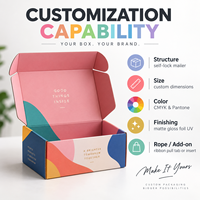 Boîte d'expédition personnalisée HONPAK, boîte postale pliable pour la logistique e-commerce, les kits de produits et les packs promotionnels