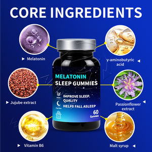 Usine directe Gommes de sommeil personnalisées mélatonine s'endormir plus longtemps bonbons gommeux - Product Image 3