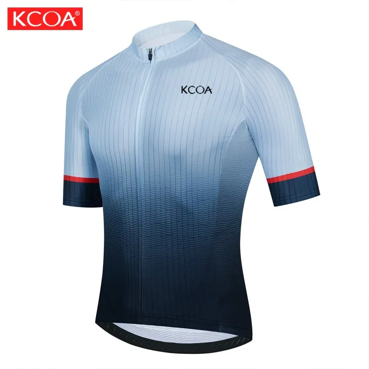 Beroep Oem Custom Sublimatie Fietsshirt Korte Mouw Wielertops Fiets Rijden Sneldrogend Jersey Heren