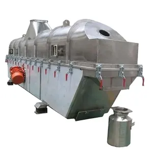 Industrial instant meal tea powder vibration fluid bed dryer cocoa granulation vibrating fluidized bed dryer and cooler machine