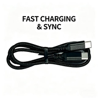Câble de charge imprimé avec motif personnalisé, logo répété ou design rayé pour la différenciation de la marque