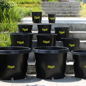Factory Price Black Plastic Pot Wholesale Farm Garden Greenhouse Nursery Pot 1 2 3 5 7 10 15 20 25 Gallon With Drainage Holes