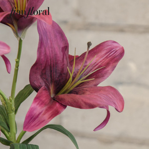 Bunga Lily Harimau Buatan Tangan dengan Sentuhan Realistis untuk Dekorasi Meja Rumah - Product Image 6