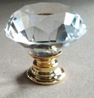 Nouveauté 2025 – Poignées de placard et de tiroir en cristal en forme de diamant de haute qualité pour cuisine et armoire – Vente en gros