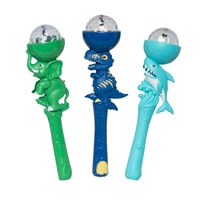 Bâton lumineux LED pour enfants, jouet rotatif lumineux, vente en gros, design de dessins animés d'animaux et de dinosaures, fabriqué en plastique