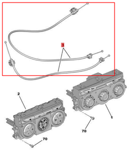 Câble de contrôle de risque de surchauffe M43 pour pièces automobiles OE 1610720180, compatible Peugeot 301, Citroën C3XR, <span class=keywords><strong>ELYSEE</strong></span> - Product Image 2