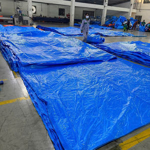 Bâche renforcée en PEHD anti-UV bleue/orange, haute résistance, pour toiture de bâtiment extérieur, diverses couleurs et tailles - Product Image 6