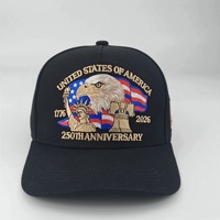 Productos en Stock, Nueva Gorra de Béisbol de Lujo con Bordado Tridimensional del 250 Aniversario de Estados Unidos