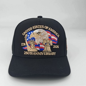 Productos en Stock, Nueva Gorra de Béisbol de Lujo con Bordado Tridimensional del 250 Aniversario de Estados Unidos - Product Image 4