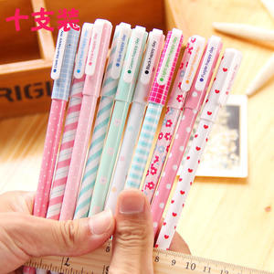 सूडोडो 10-टुकड़ा वाटरकलर जेल पेन सेट छोटे ताजा फूल डिजाइन दस रंग 0.5 मिमी लेखन चौड़ाई पानी आधारित प्लास्टिक स्टेशनरी - Product Image 4