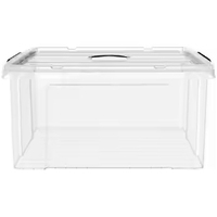 Offre Spéciale 66L grandes capacités couette vêtements chemisier bacs de rangement articles divers conteneur boîte de rangement en plastique avec roues