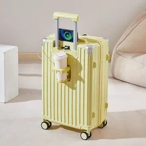 Vali Gepäck tasche Travel valise de Voyage Koffer Koffer Reisegepäck für den Außenbereich mit USB-Ladeans chluss