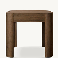 Table basse en bois massif, style français, pour salon, table à thé vintage, table d'appoint simple, petite table