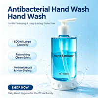 Désinfectants pour les mains personnalisables, produits chimiques 99,99 % germicides, parfum floral fruité, désinfectant moussant pour les mains à usage domestique, fournisseur en gros