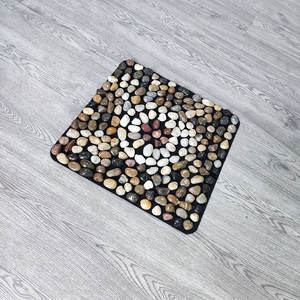 Alfombrilla de Masaje de Pies con Piedras Naturales, Manta de Caminar de Piedra Yuhua, Masajeador de Pies para el Hogar con Placa de Presión para Dedos - Product Image 3