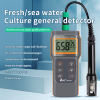 Détecteur d'oxygène dissous multifonctionnel AZ-86021 nouvelle version améliorée PH/EC/TEMP/TDS/MEMO/SALT étanche IP 67 pour piscine et aquarium