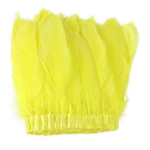 Bán buôn nhuộm màu sắc khác nhau trang trí màu đen ngỗng vịt lông rìa TRIM Fringe vịt lông ren cắt tỉa - Product Image 5