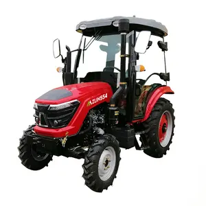 Harga traktor pertanian 55hp 4wd 60hp 4wd, traktor pertanian dengan muatan depan