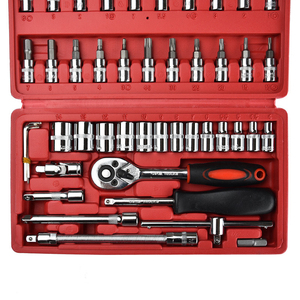 Set of 46pcs Manual Machine Auto Repair Combination <b>Tool</b> Sets Hand Impact Spanner 1/4" <b>Small</b> Socket Wrench&Screwdriver Bits <b>Kits</b> - Product Image 6