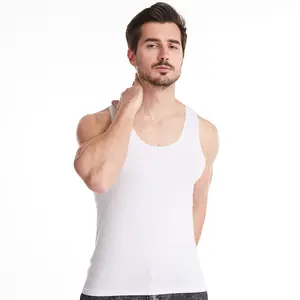 manufacturer seamless vest O-neck manufacturers sleeveless underwear with fine wool base thermal Men's undershirt