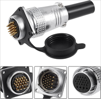 Connecteur aéronautique P28 DIN 8/10/19/20/26 broches Mâle/Femelle en laiton compatible FPC, boîtier en alliage de zinc, indice de protection IP65, certifié CE/ROHS