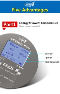 Hochwertiges UV-Energiemessgerät LS128 Ultraviolett-Integrator-<span class=keywords><strong>Radiometer</strong></span> zur Messung der UV-Energie, UV-Strahlungsdichte und Temperatur - Product Image 4