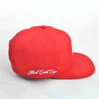 Gorras Clásicas de Seis Paneles Ajustables con Cierre a Presión, Bordado Rojo Personalizado, Transpirables, Impermeables, Unisex, Gorras de Béisbol con Diseño Animal