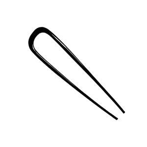 Jepit rambut logam updo lapis emas perak 2 jepit rambut Cabang besar tongkat Asia garpu hitam jepit rambut berkilau bentuk u untuk wanita - Product Image 6