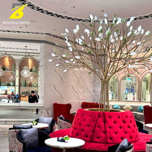 Lustre artistique <span class=keywords><strong>en</strong></span> forme d'arbre fleuri, magnolia contemporain pour plafond haut et atrium - Product Image 4