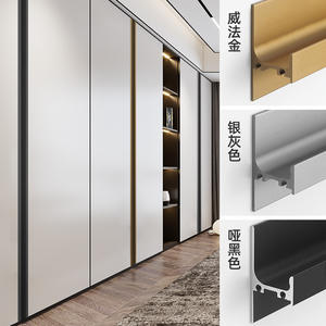 Matériel d'armoire de chevet en alliage d'aluminium sans fente en forme de L épaissi Conception simple moderne pour l'utilisation de la garde-robe Renforcer - Product Image 4