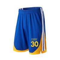 Celana Pendek Basket Retro USA 2025 Ukuran Besar Desain Baru Bordir Nama Tim Dewasa Bahan Mesh Bernapas Cepat Kering Anti-Bakteri