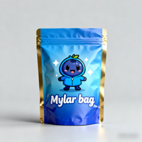 Sac alimentaire zip-lock refermable imprimé personnalisé Pochettes debout anti-odeur Sacs d'emballage plastique en mylar 3.5g en aluminium