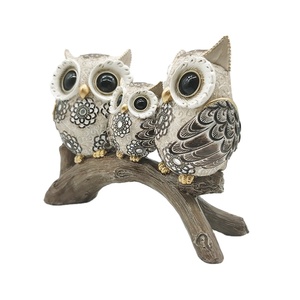 Accesorios <span class=keywords><strong>de</strong></span> decoración para el hogar, figuritas <span class=keywords><strong>de</strong></span> animales <span class=keywords><strong>de</strong></span> resina, búho, escultura artesanal, regalos modernos - Product Image 4