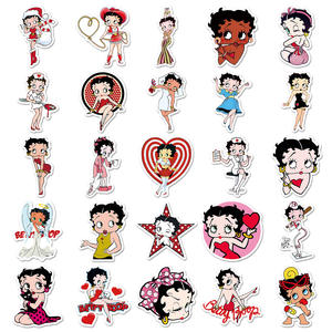 Nuovo Set di 50 Adesivi <span class=keywords><strong>Divertenti</strong></span> di Betty Boop, Personaggio Classico dei Cartoni Animati - Product Image 3
