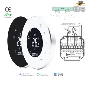 HVAC системы настенного монтажа кондиционера круглой формы гнезда FCU комнатный термостат с Wi-Fi - Product Image 2