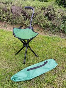 Ngoài trời trong nhà gấp Phân câu cá ba chân Phân tam giác nhỏ có tay cầm để cắm trại dã ngoại B mỗi ghế - Product Image 4